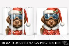 Baby Chesapeake Bay Retriever in Winter, Sublimation Clipart Product Image 1