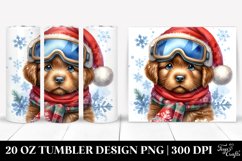 Baby Chesapeake Bay Retriever in Winter, Sublimation Clipart Product Image 1