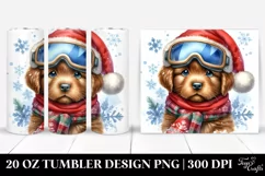 Baby Chesapeake Bay Retriever in Winter, Sublimation Clipart Product Image 1