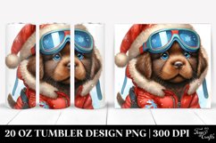 Baby Chesapeake Bay Retriever in Winter, Sublimation Clipart Product Image 1
