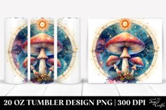 Magical Celestial Mushroom Clipart 20 Oz Tumbler Product Image 1