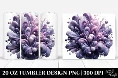Abstract Shiny Lilac | 20 oz Tumbler Product Image 1
