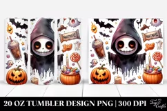 Funny Nightmare Clipart, High-Res 20 Oz Tumbler Product Image 1