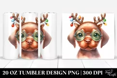 Watercolor Vizsla with Snow Goggles, Transparent PNG Product Image 1