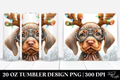 Watercolor Vizsla with Snow Goggles, Transparent PNG Product Image 1