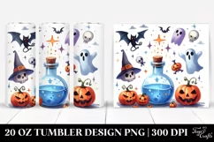 Watercolor Funny Halloween Magic Potion 20 Oz Tumbler Product Image 1