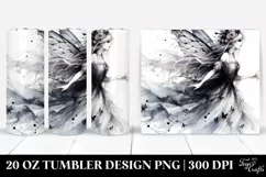 Washed Watercolor Gothic Fairy 20 Oz Tumbler Product Image 1