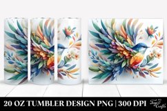Half Body Bird Watercolor Tumbler Design Product Image 1
