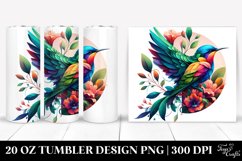 Half Body Bird Watercolor Tumbler Design Product Image 1