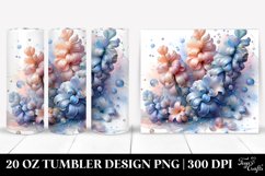 Abstract Glossy Hyacinth Clipart 20 Oz Tumbler Product Image 1