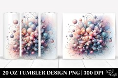 Abstract Glossy Hyacinth Clipart 20 Oz Tumbler Product Image 1