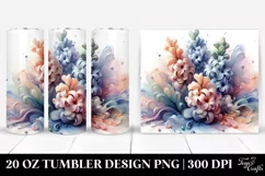 Abstract Glossy Hyacinth Clipart 20 Oz Tumbler Product Image 1