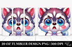 Crazy Baby Siberian Husky Tumbler | 20 Oz Product Image 1