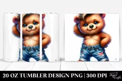 Cute Baby Bear Model, Vibrant 20 Oz Tumbler Product Image 1