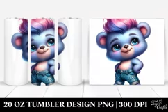 Cute Baby Bear Model, Vibrant 20 Oz Tumbler Product Image 1