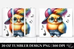 Cute Baby Chicken with Jeans | 20 oz Tumbler Product Image 1