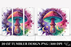 Vibrant Celestial Mushroom 20 Oz Tumbler Product Image 1