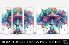 Vibrant Celestial Mushroom 20 Oz Tumbler Product Image 1