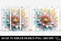 Shiny Sunflower, Transparent 20 Oz Tumbler Product Image 1