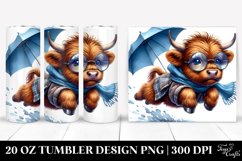 Jumping Baby Highlandcow | 20 oz Tumbler Product Image 1