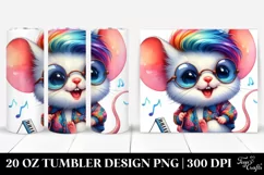 Cute Baby Mouse with Balloons, Sublimation Clipart Product Image 1