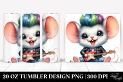 Cute Baby Mouse with Balloons, Sublimation Clipart Product Image 1
