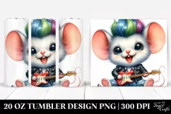 Cute Baby Mouse with Balloons, Sublimation Clipart Product Image 1