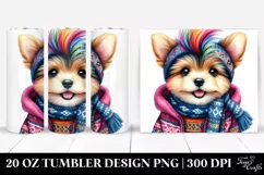 Happy Baby Dog Winter PNG Product Image 1