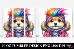 Happy Baby Dog Winter PNG Product Image 1