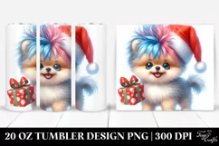 Expressive Baby Pomeranian Winter PNG Product Image 1
