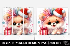 Expressive Baby Pomeranian Winter PNG Product Image 1