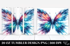 Vibrant Ice Body Butterfly | 20 oz Tumbler Product Image 1