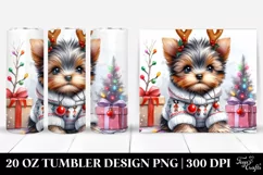 Expressive Baby Yorkshire Terrier Winter PNG Product Image 1