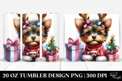 Expressive Baby Yorkshire Terrier Winter PNG Product Image 1