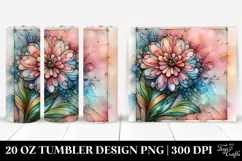 Glossy Zinnia, High-Resolution 20 Oz Tumbler Product Image 1