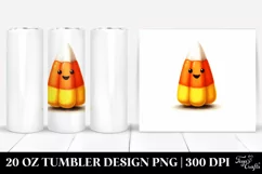 Funny Snail with Candy Corn, High-Res 20 Oz Tumbler Product Image 1