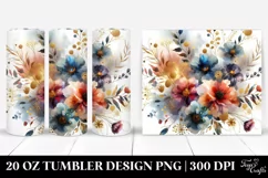 Colorful Abstract Wildflowers PNG Product Image 1