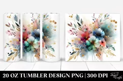 Colorful Abstract Wildflowers PNG Product Image 1