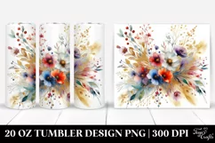 Colorful Abstract Wildflowers PNG Product Image 1