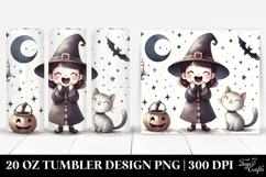 Excited Vintage Witch | 20 oz Tumbler Product Image 1