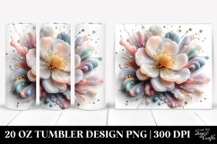 Glossy Anemone, Transparent 20 Oz Tumbler Product Image 1