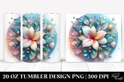 Shiny Gardenia Tumbler | 20 oz Tumbler Product Image 1