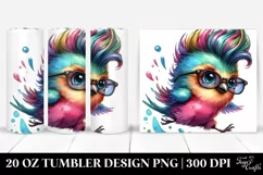 Jumping Baby Bird Tumbler Design Product Image 1