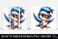 Jumping Baby Bird Tumbler Design Product Image 1