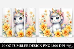 Daffodil Baby Unicorn | 20 oz Tumbler Product Image 1