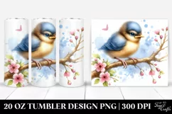 Watercolor Baby Bird | 20 oz Tumbler Product Image 1