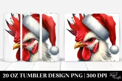 Punk Cute Watercolor Chicken 20 Oz Tumbler Product Image 1
