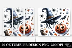 Funny Spider Clipart, High-Res 20 Oz Tumbler Product Image 1