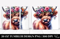 Baby Highlandcow with Cool Haircut 20 Oz Tumbler Product Image 1