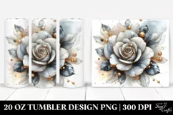 Detailed Glossy Rose | 20 Oz Tumbler Product Image 1